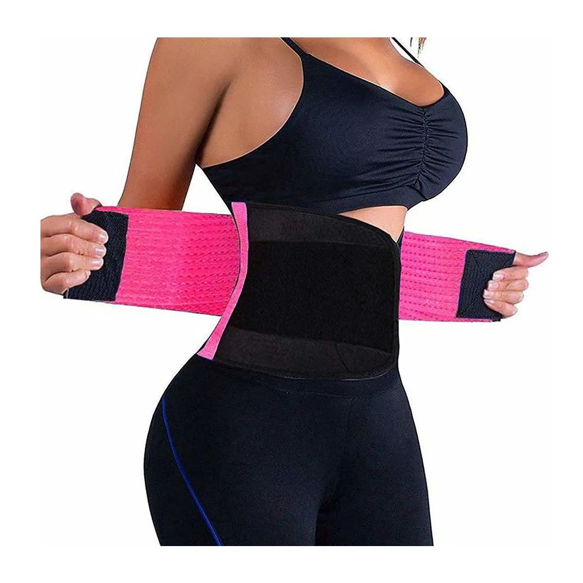 SPORT FITNESS - Faja Cinturilla Sport Fitness Doble Ajuste Moldeadora Gym