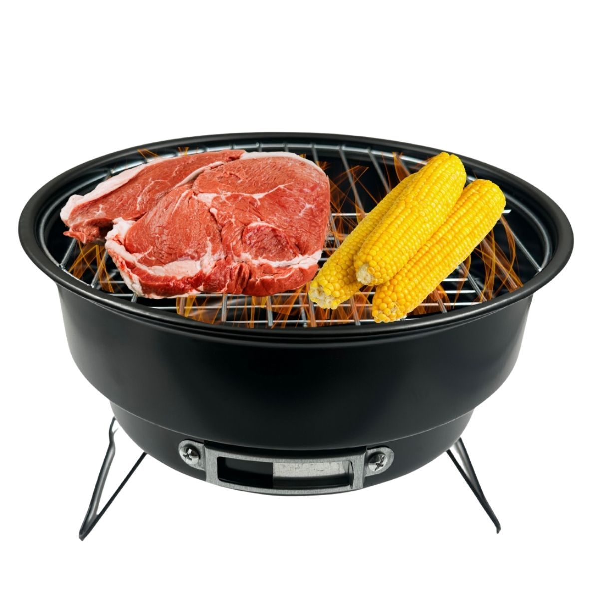 GENERICO - Asadores De Carbon Caseros Parrilla Portatil