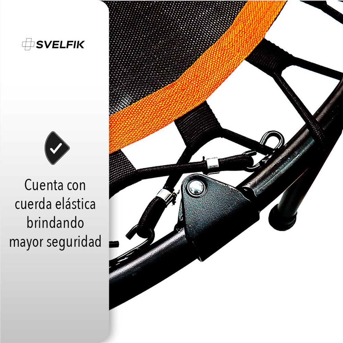 SVELFIK - Trampolin Plegable Fitness Ejercicio Con Agarradera 102cm
