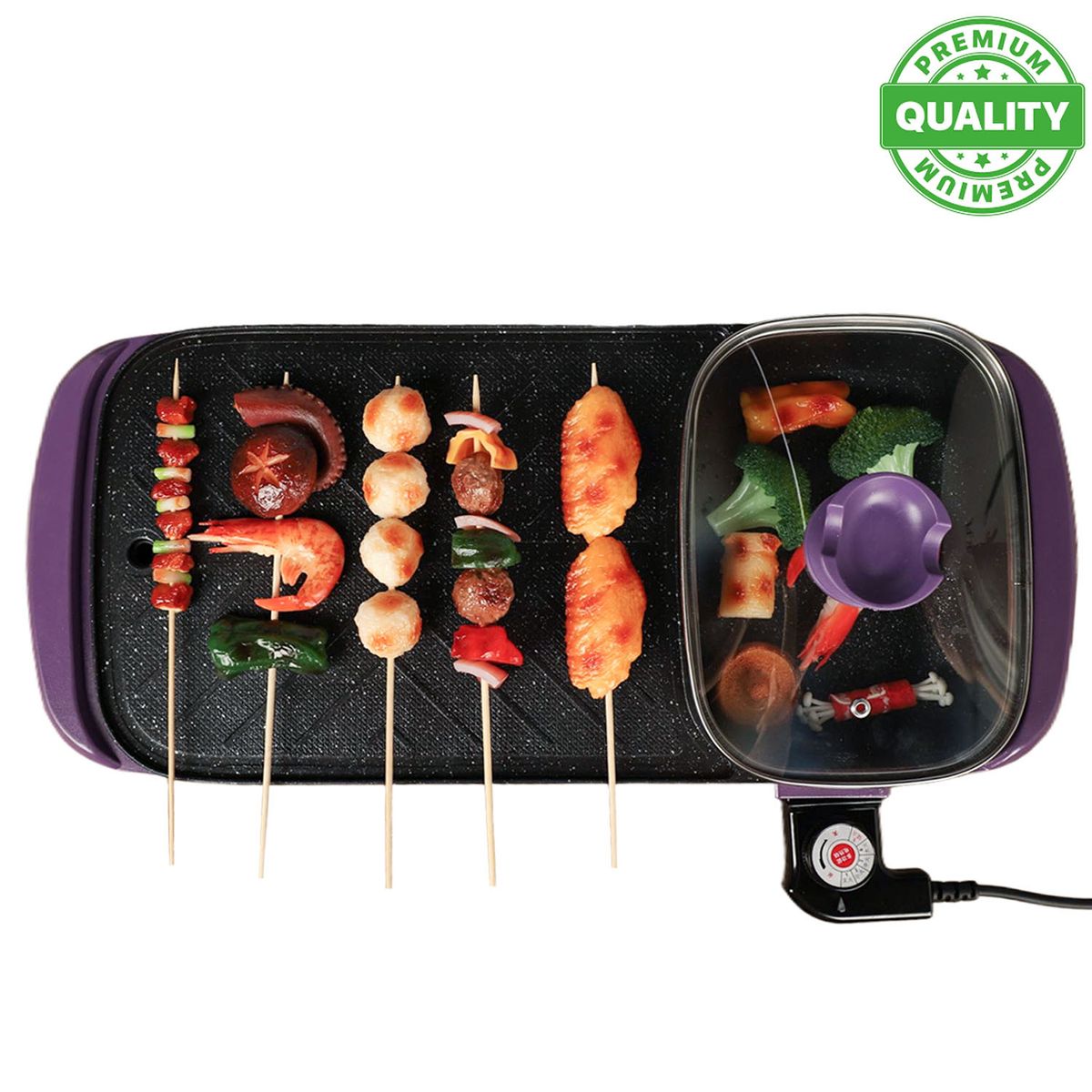 ONE PIXEL - Plancha Asador Electrico Antiadherente Parrilla ONE PIXEL