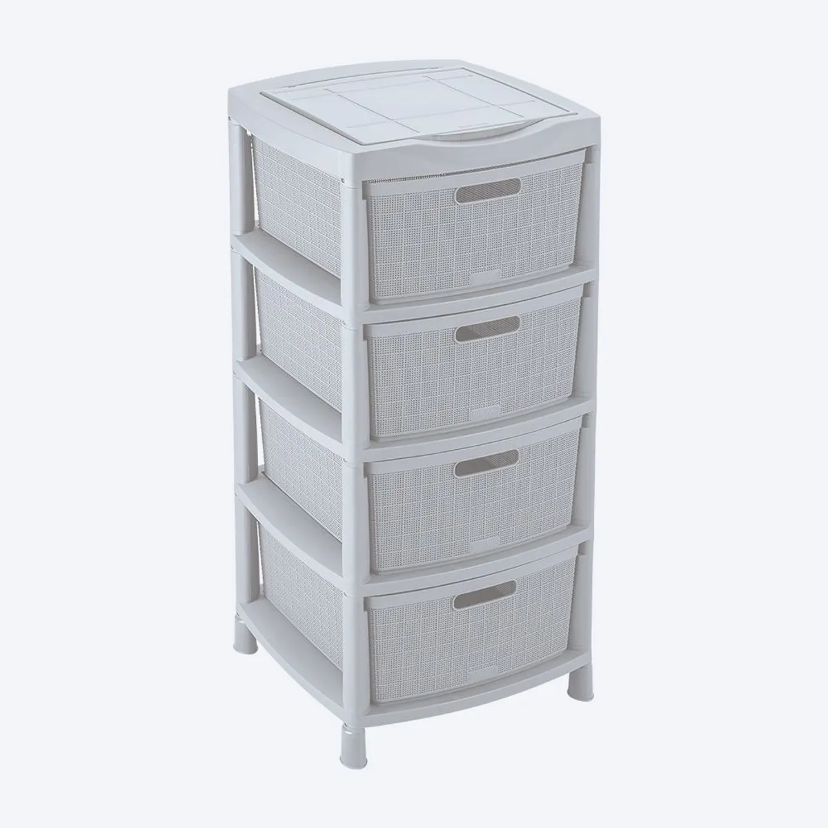 RIMAX - Gavetero Rimax Fique con 4 Gavetas Gris Hielo
