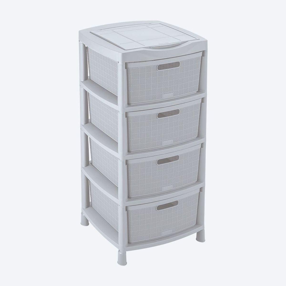 RIMAX - Gavetero Rimax Fique con 4 Gavetas Gris Hielo