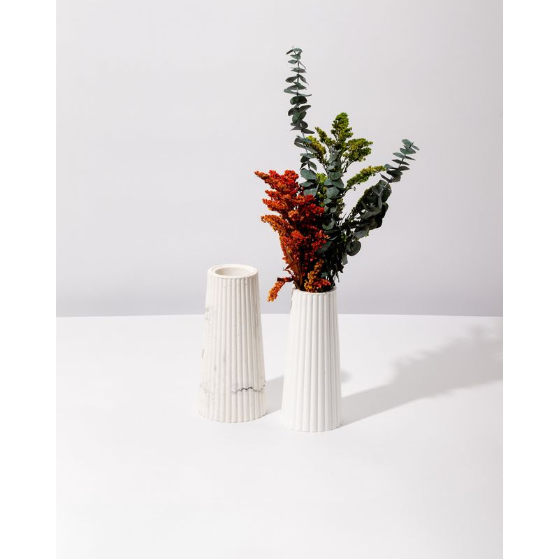 DECORACIONES ALE Y GABI - Jarron Decorativo  Ale Blanco 8X17CMS