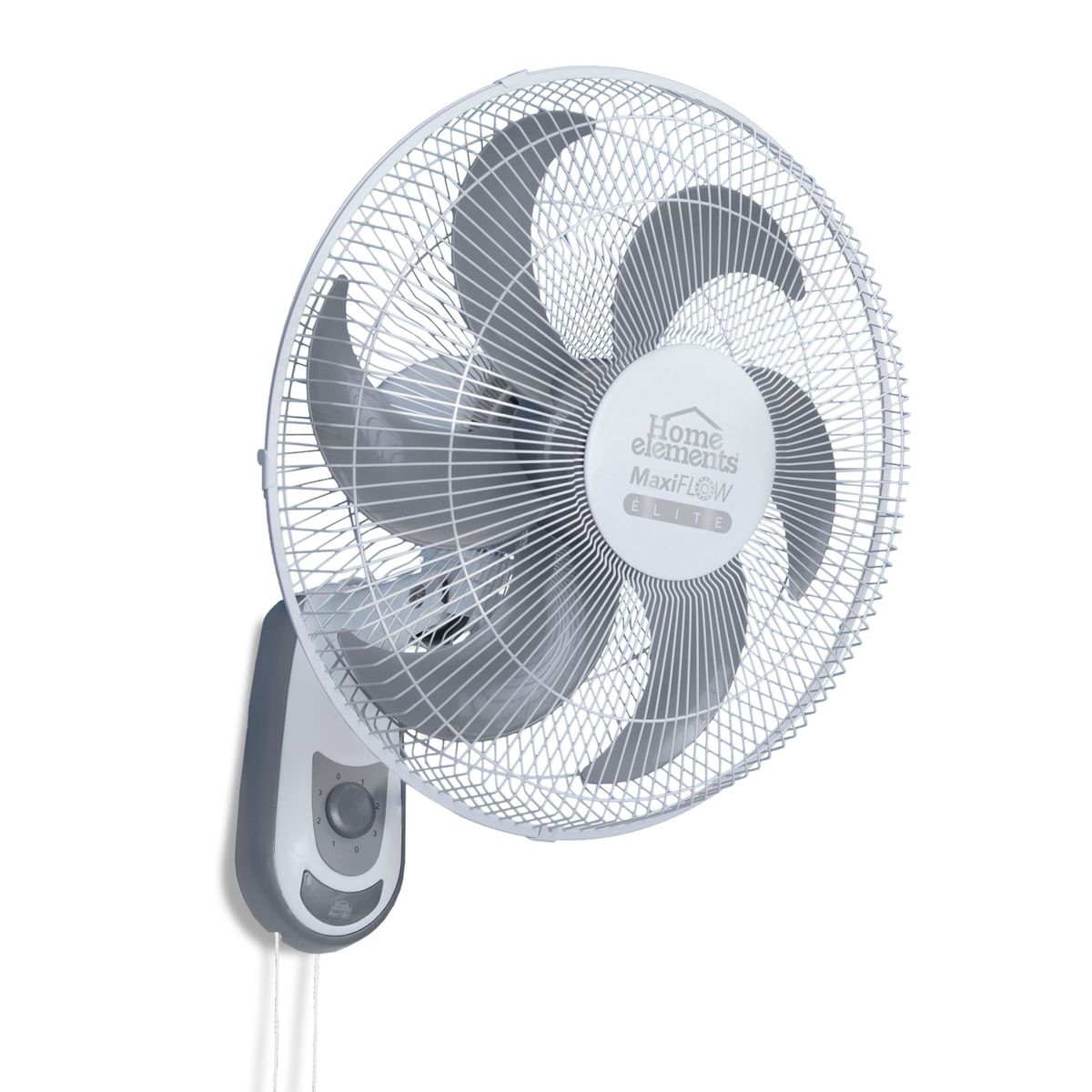 HOME ELEMENTS - Ventilador Pared Blanco Maxiflow Elite Home Elements
