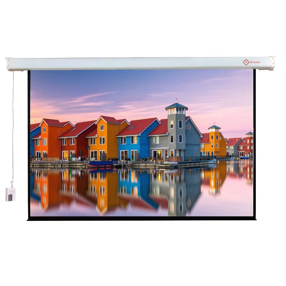 GENERICO - Pantalla Telón De Proyección Eléctrica 244x183 Formato 43