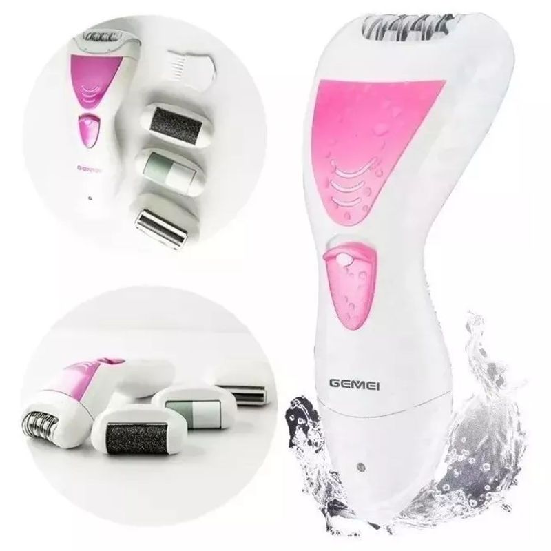 GEMEI - Maquina Depiladora De Ducha Mujer Gemei 4 En 1