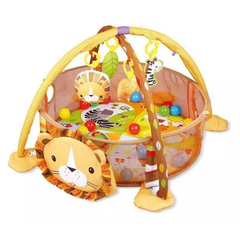 GENERICO - Gimnasio leon para bebe piscina de pelota crece conmigo 3en1