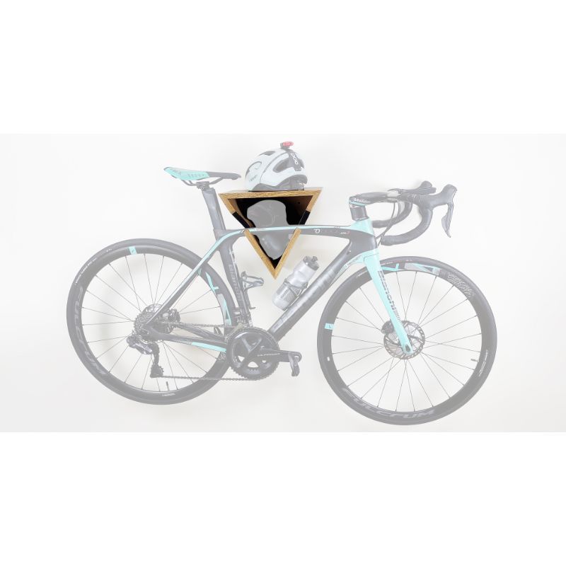 GENERICO - Soporte Bicicleta Pared Madera 100 Roble