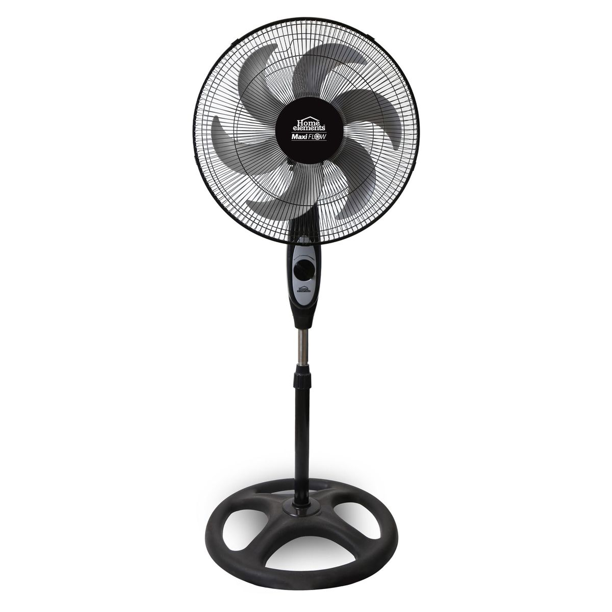HOME ELEMENTS - Ventilador Pedestal Negro 18P MaxiFlow Elite Home Elements