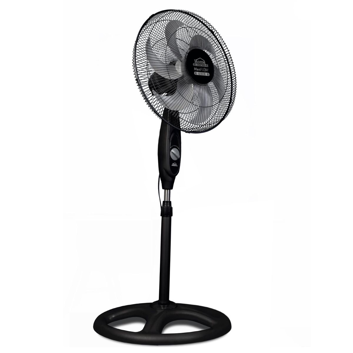 HOME ELEMENTS - Ventilador Pedestal Negro 18P MaxiFlow Elite Home Elements