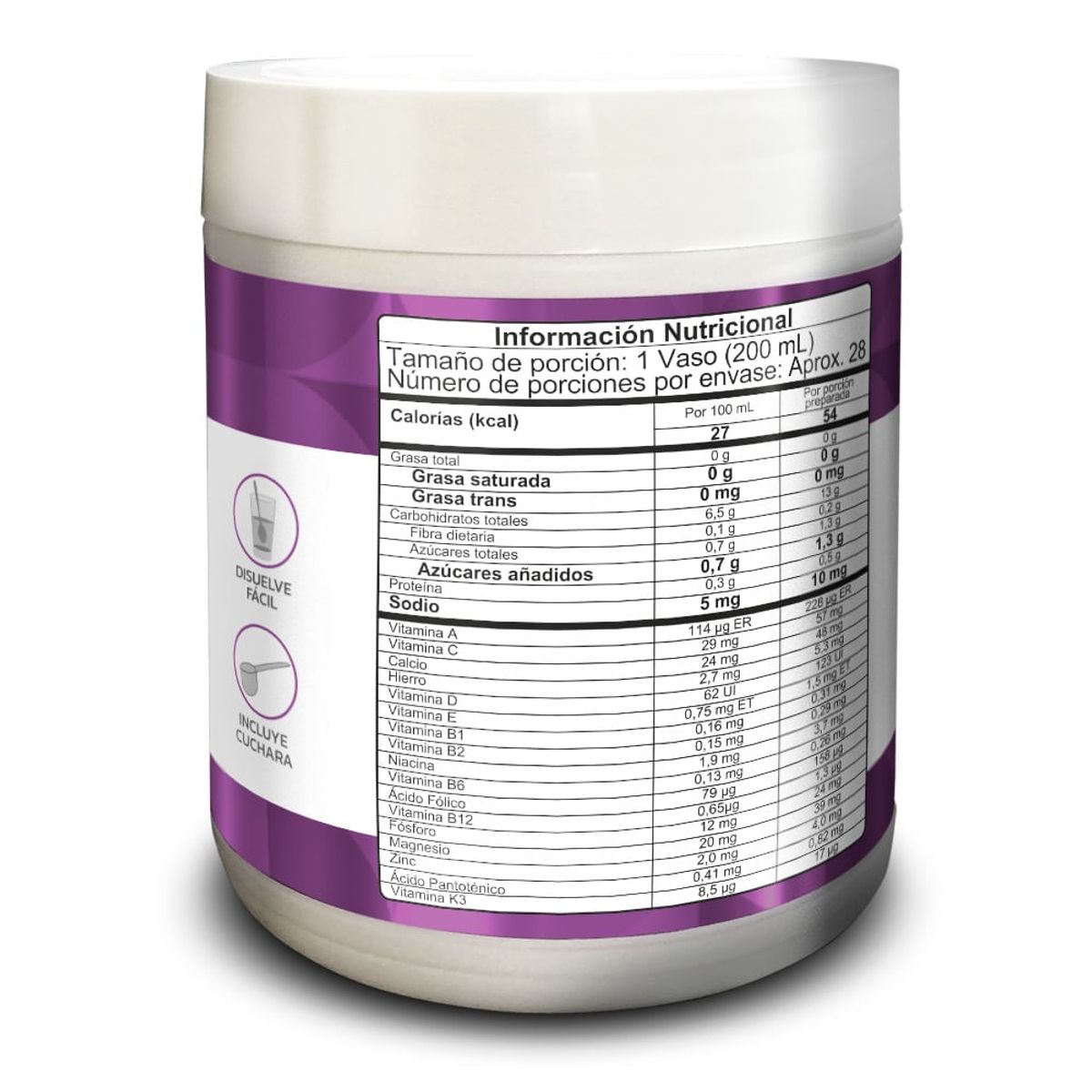 GENERICO - Te Verde Espirulina Vitamina C Vita+ Sabor Manzana 450g