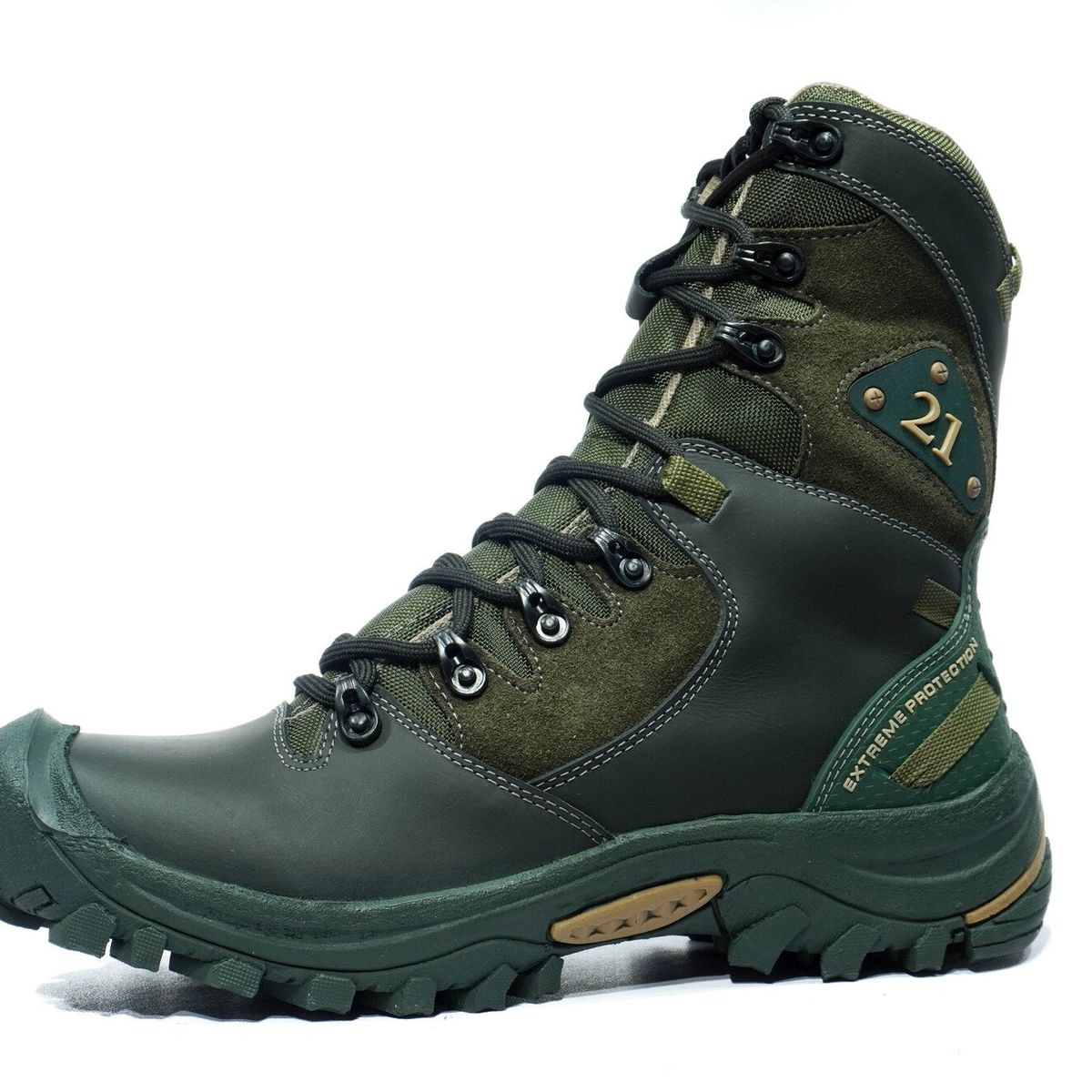 HERREROS - Bota Hombre Militar -Herreros- Swat Verde
