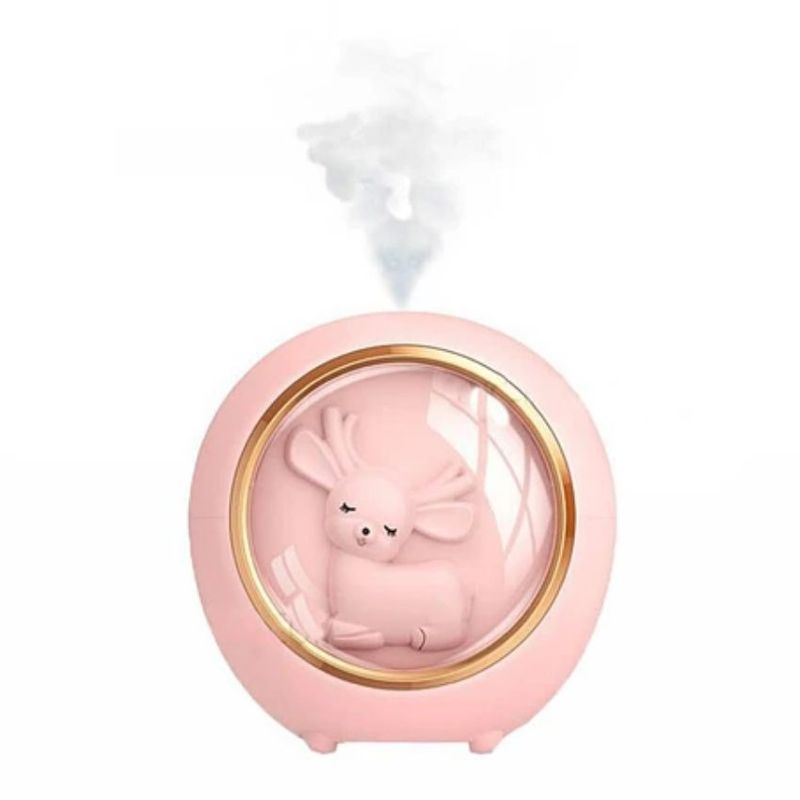 GENERICO - Humidificador Difusor De Aromas En Esfera Reno Rosado 200 Ml