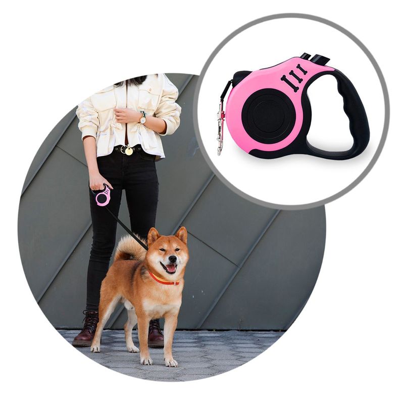 COMPRALOENCASA COM - Correa Retráctil Para Mascotas 3M Resistente 125Kg 14195-55