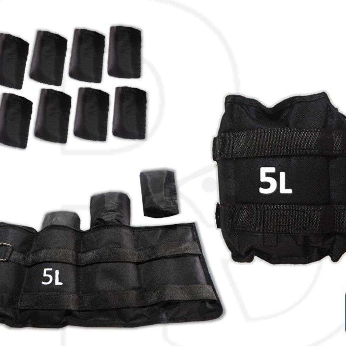 LAVEF - Pesas Tobilleras peso Graduables 10 Libras,  5kg, Negro