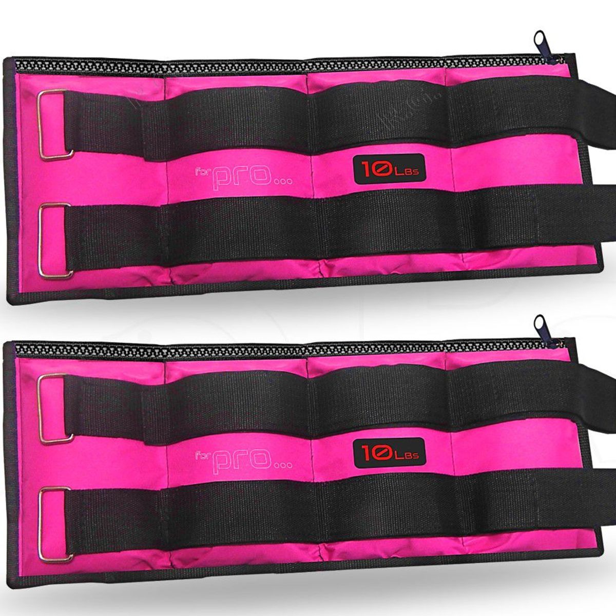 LAVEF - Pesas Tobilleras Graduables Ejercicios 20lb 10kg Fucsia
