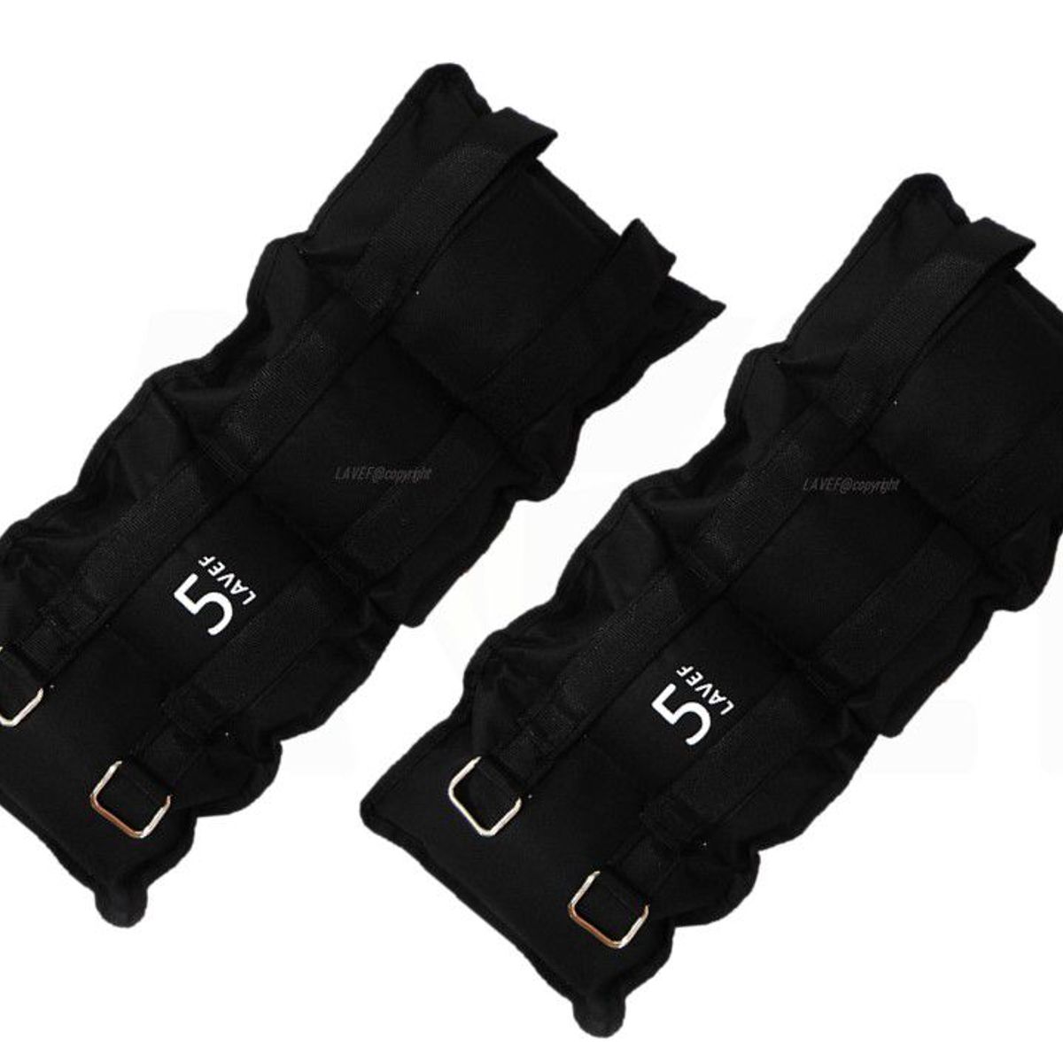LAVEF - Pesas Para Muñecas y tobillos 10 Libras (5kg) Negro