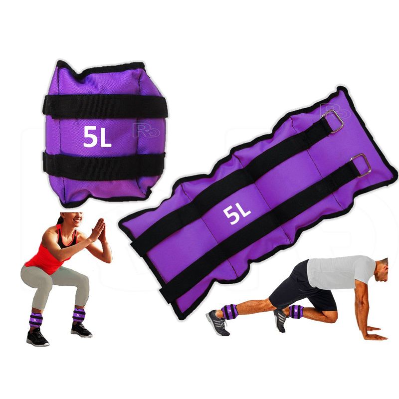 LAVEF - Pesas Para Muñecas y tobillos 10 Libras (5kg) Violeta