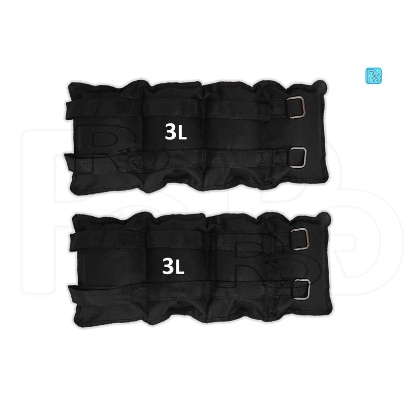 LAVEF - Pesas Tobilleras Pesas Para Muñecas 6 Lbs.(3 Kg) Negro
