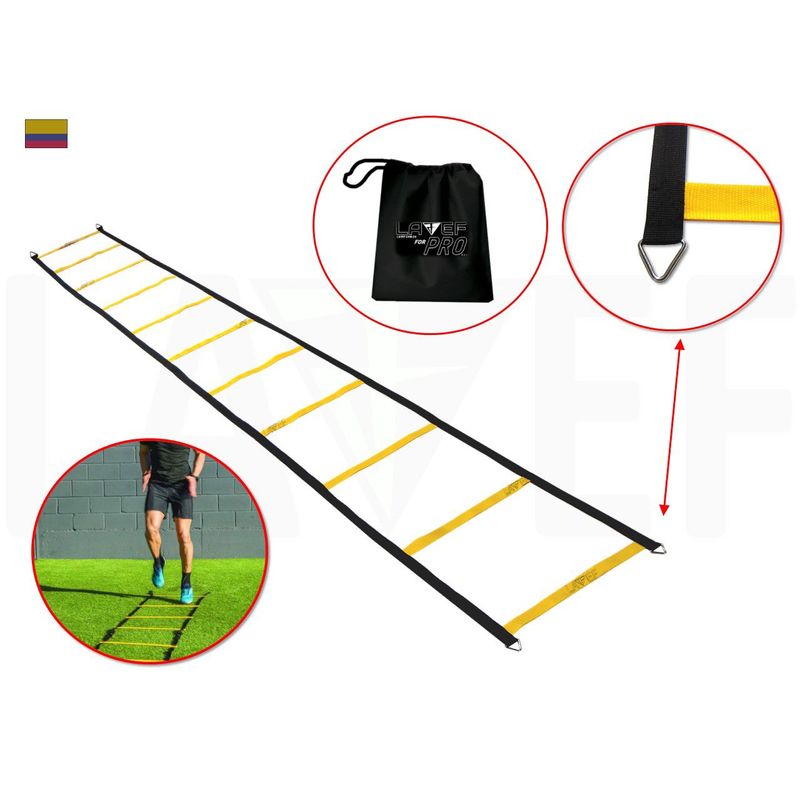 LAVEF - Escalera De Agilidad Coordinación Entrenamiento 10pasos 4mt