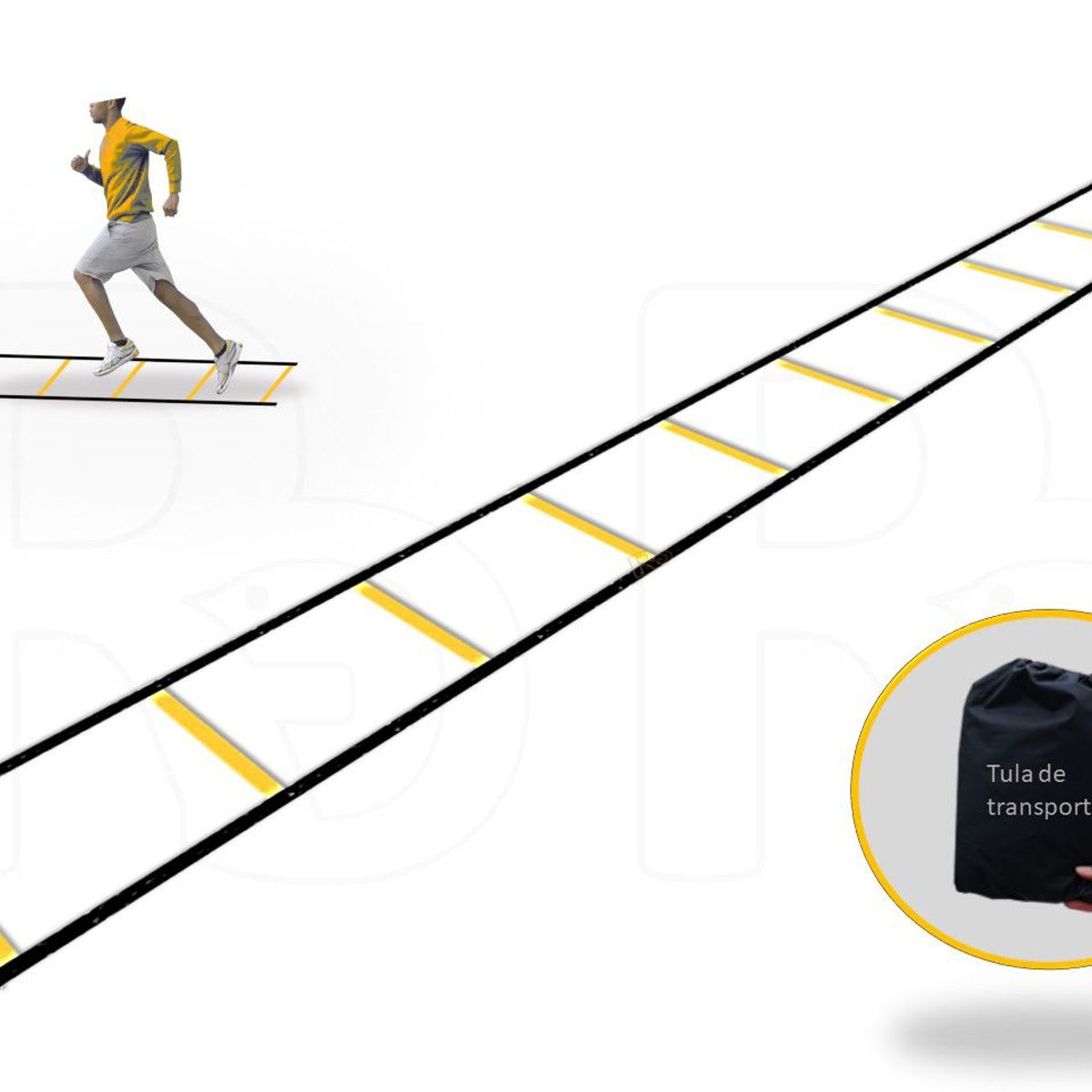 LAVEF - Escalera Para Agilidad Y Coordinación Entrenamiento 10pasos