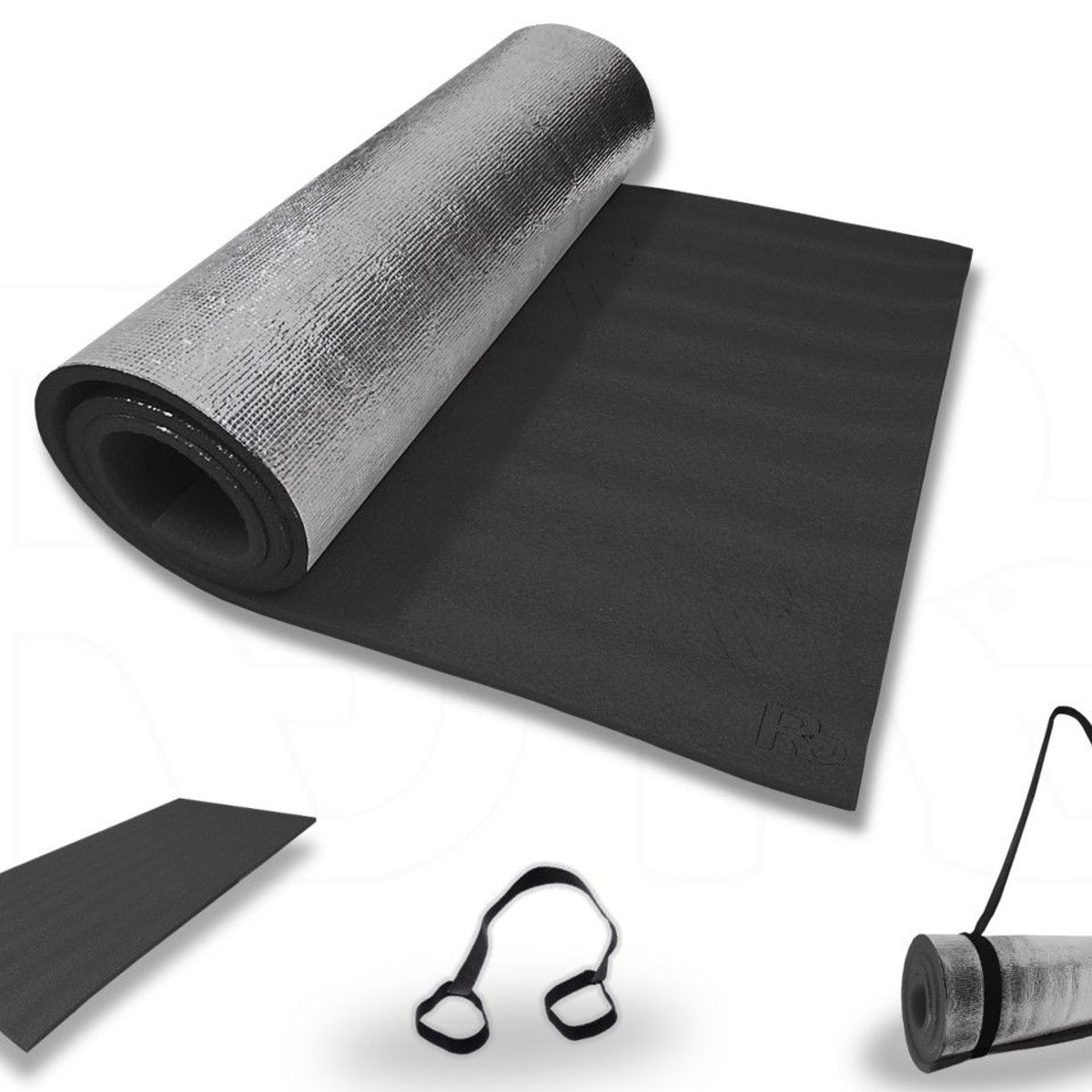 LAVEF - Colchoneta Para Hacer Ejercicio Abdominales Gimnasio Negro