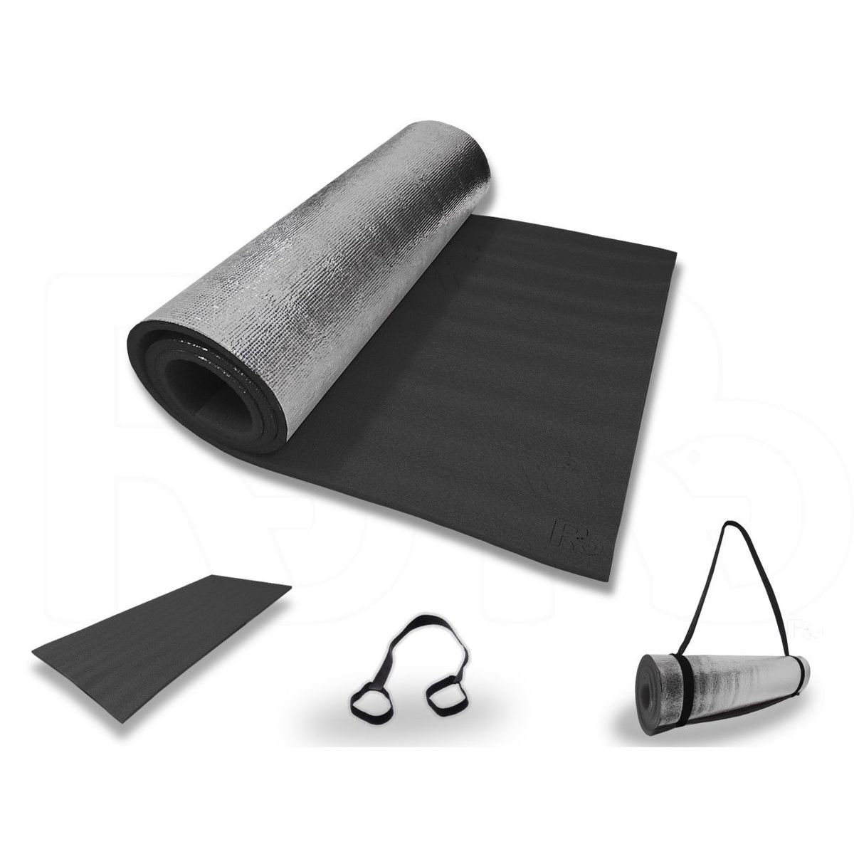 LAVEF - Colchoneta Para Hacer Ejercicio Abdominales Gimnasio Negro