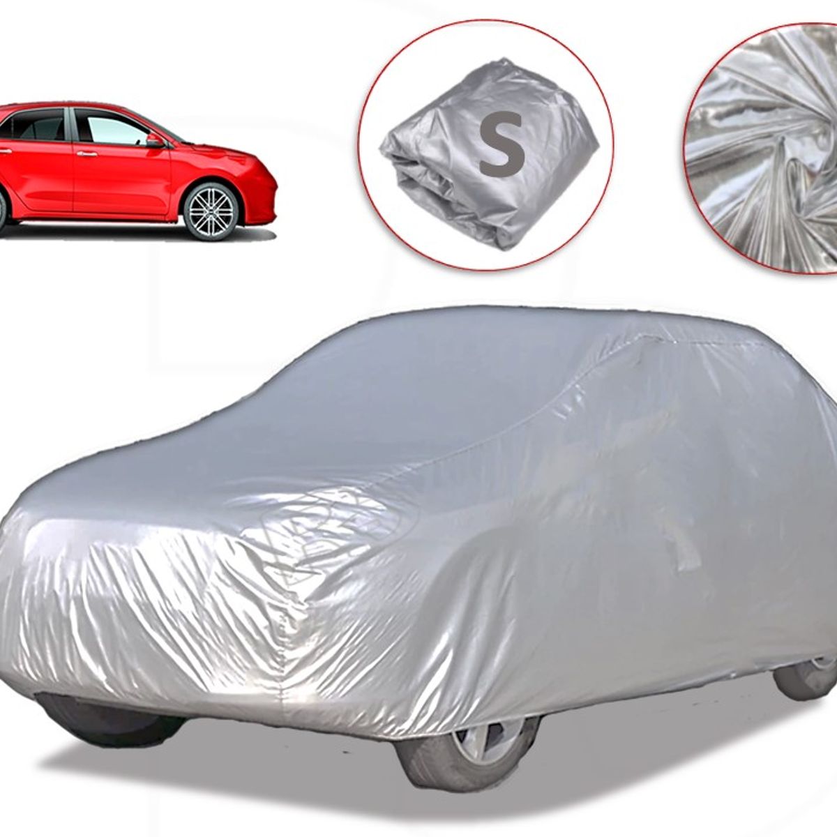 LAVEF - Pijama Impermeable Para Carro Qp Talla S Metalizada