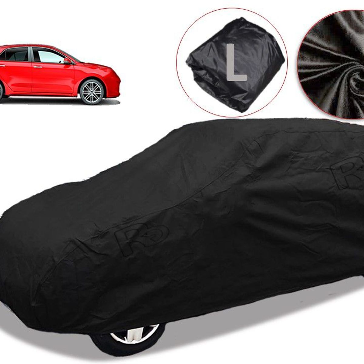 LAVEF - Pijama Semi-impermeable Para Carro Qp L Negra