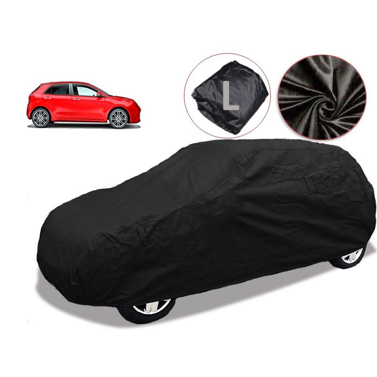 LAVEF - Pijama Semi-impermeable Para Carro Qp L Negra