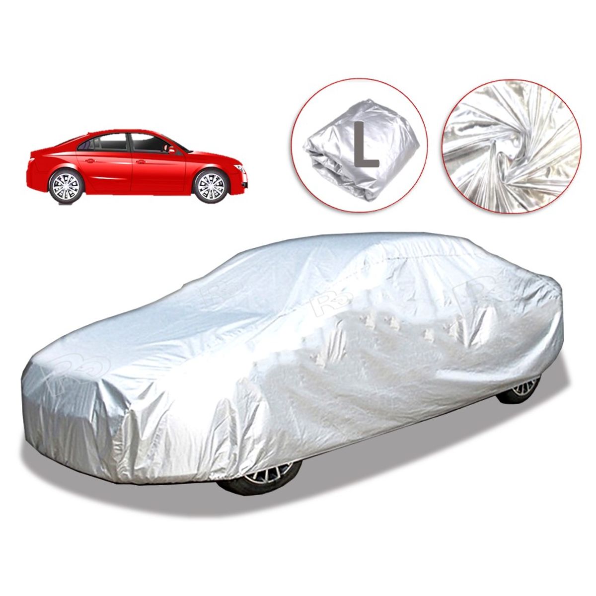 LAVEF - Pijama Impermeable Para Carro Sedan Talla L Metalizada