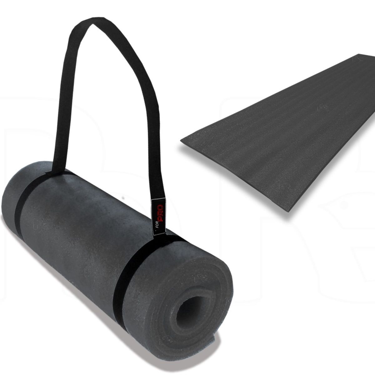 LAVEF - Colchoneta Basica Para Hacer Ejercicio Gimnasio Yoga Negra