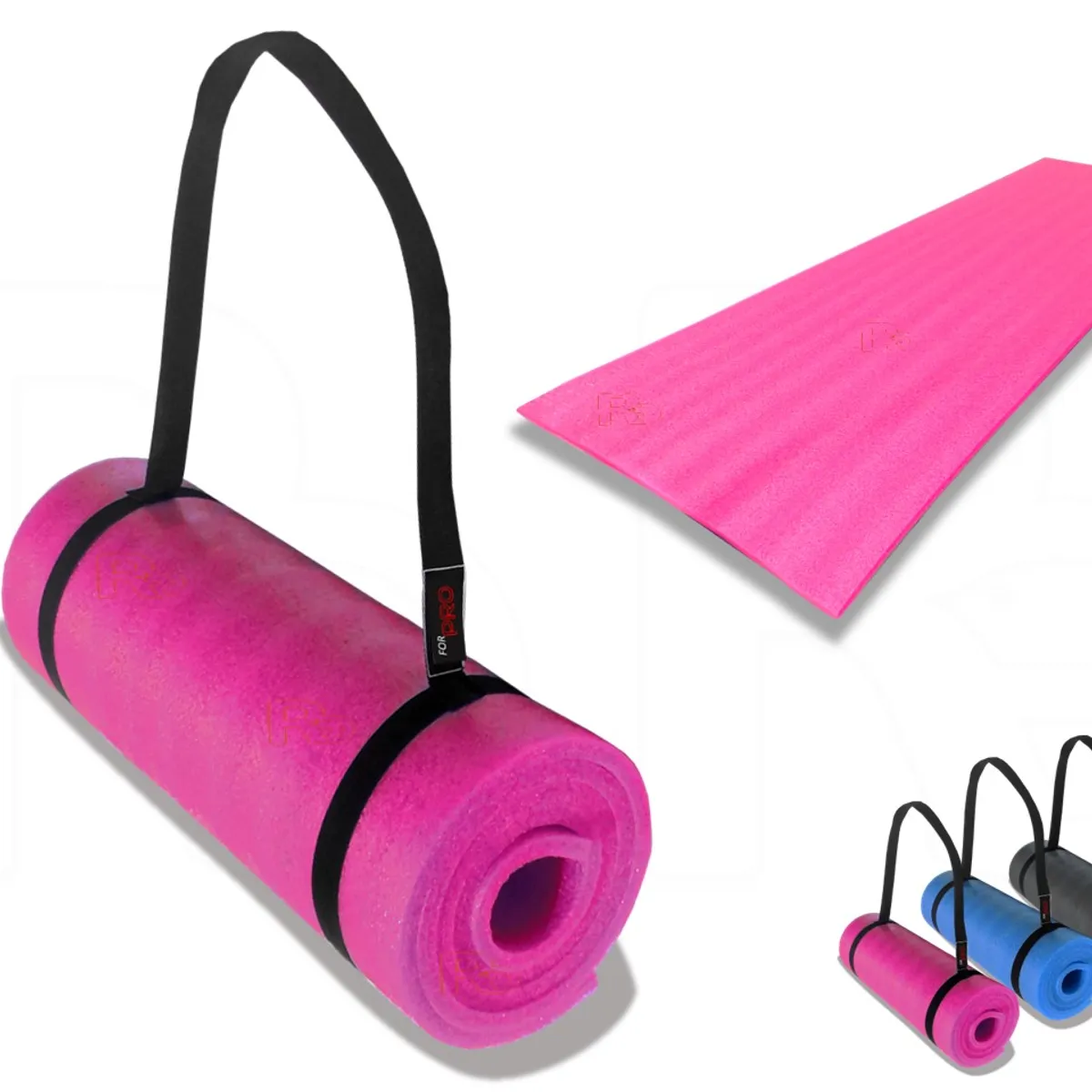 LAVEF - Colchoneta Basica Para Hacer Ejercicio Gimnasio Yoga Fucsia