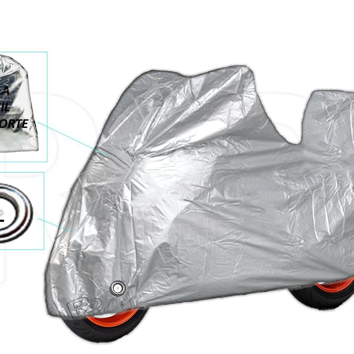 LAVEF - Pijama Protector  Moto Con Maletero, contra Rayos Uv Talla L