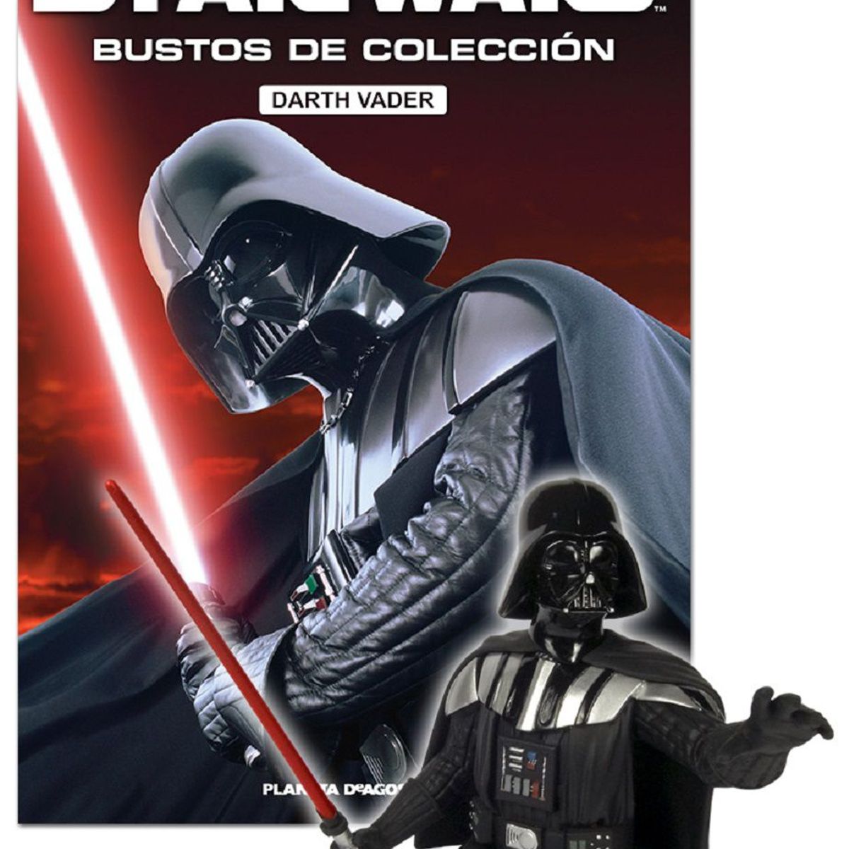 PLANETA DEAGOSTINI - Star Wars Darth Vader Figura Busto De Colección con Revista