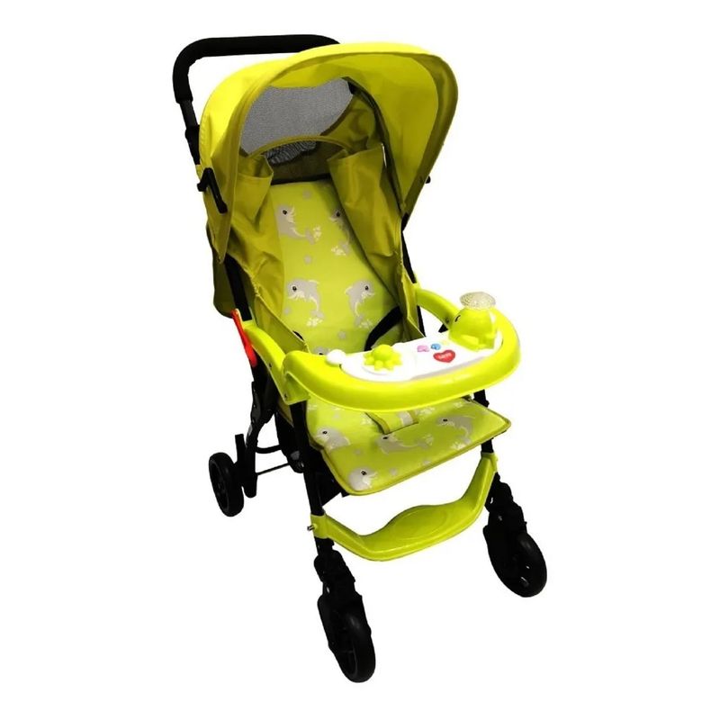 BEBESITOS - Coche Paseador Bebe Viajero Infantil Musical Oferta Delfin