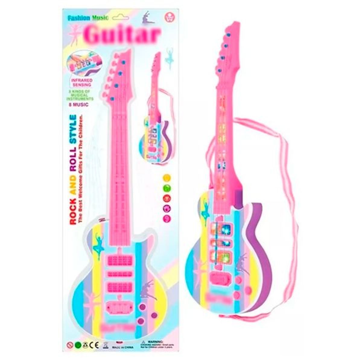 GENERICO - Guitarra Eléctrica Love Music Guitar Rock Juguete Niñas