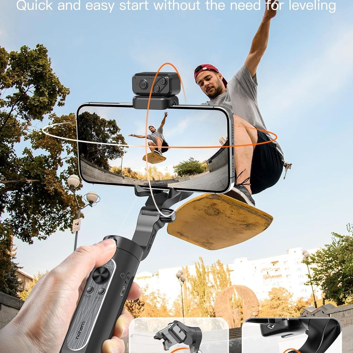 GENERICO - Estabilizador Gimbal para Celular 3-ejes Video Tripod Hohem iSteady XE
