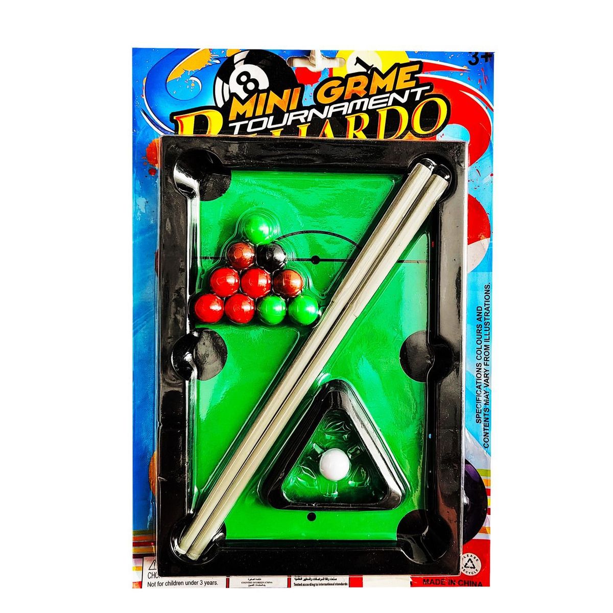 DAYOSHOP - Mesa Mini Pool Billar Juguete Niños Diversion Destreza Pool