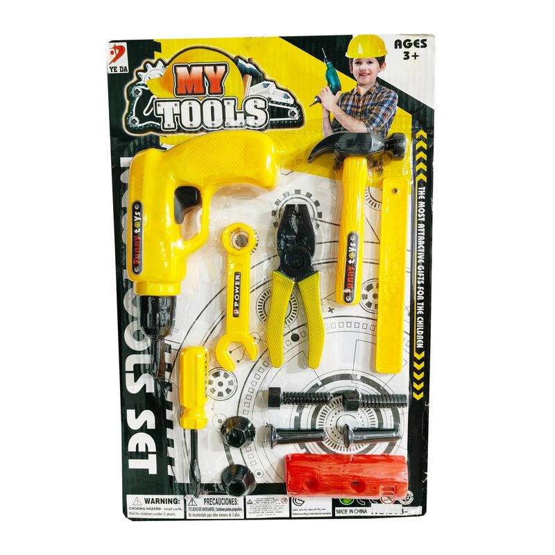 DAYOSHOP - Juguete Niños Set De Herramientas Juego Kit Martillo Taladro