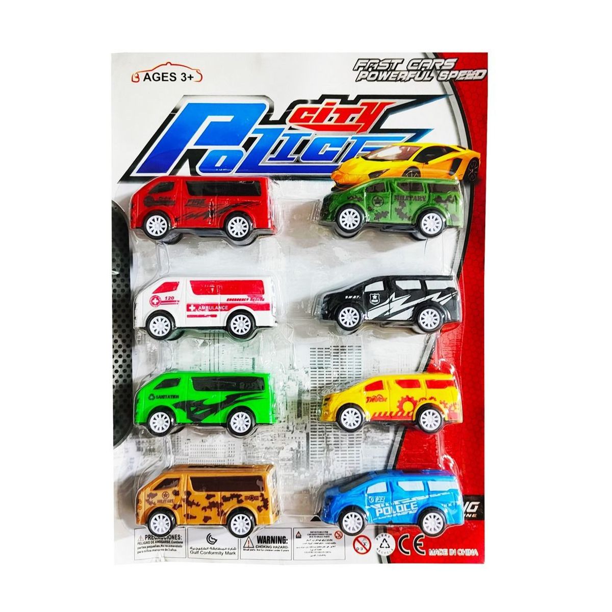 DAYOSHOP - Carro Camioneta Impulso Juguete Colecciòn Mixto X 8 Unidades