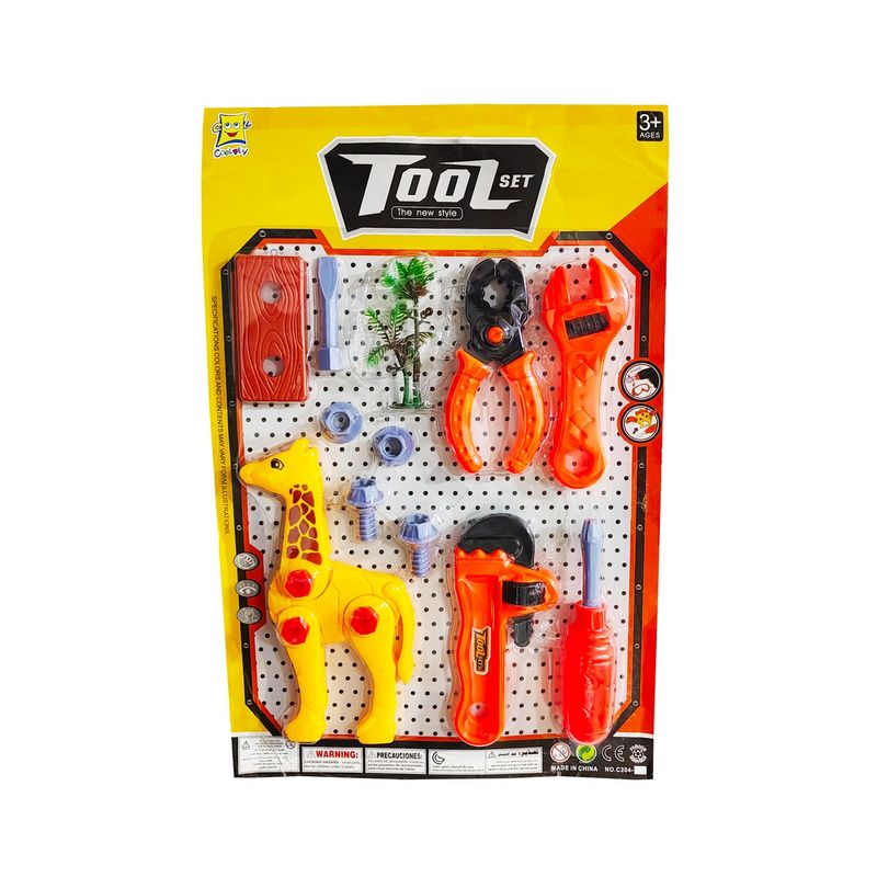 DAYOSHOP - Juguete Niños Set De Herramientas Juego Kit Jirafa Llaves