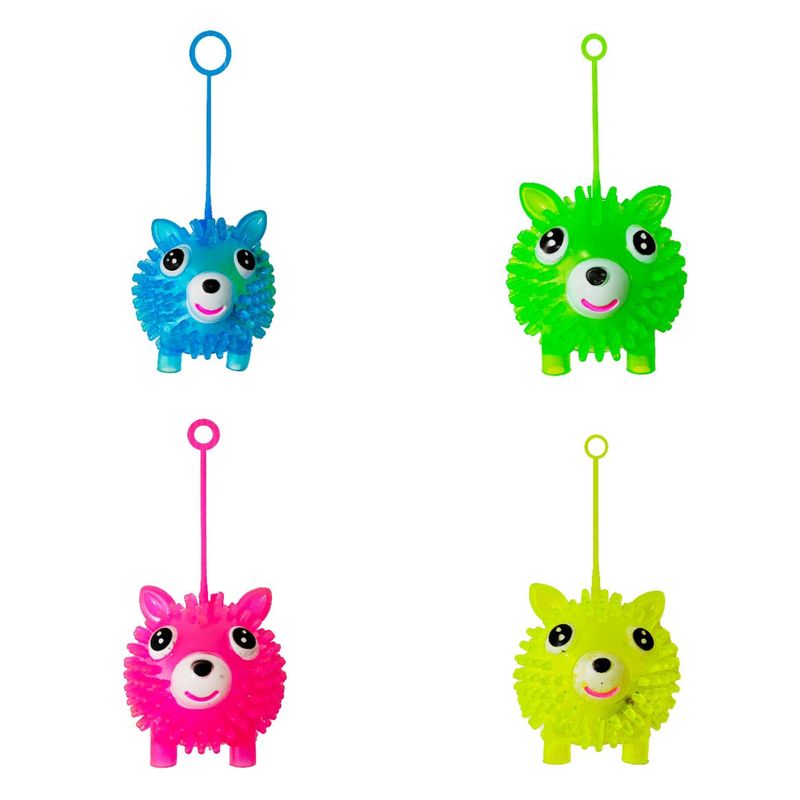DAYOSHOP - Yoyo Juguete Luces Bolitrones Perrito Antiestrés X 4 Unidade.