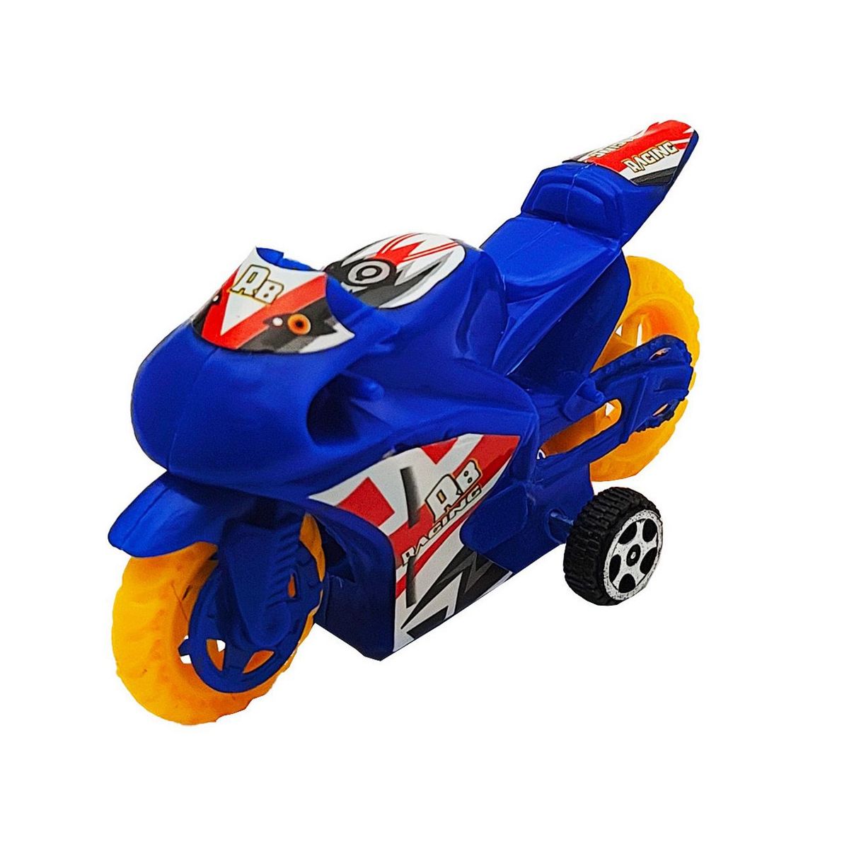 DAYOSHOP - Moto Carrera Arrastre Juguetes Niños Interactivo Set X 4 Und