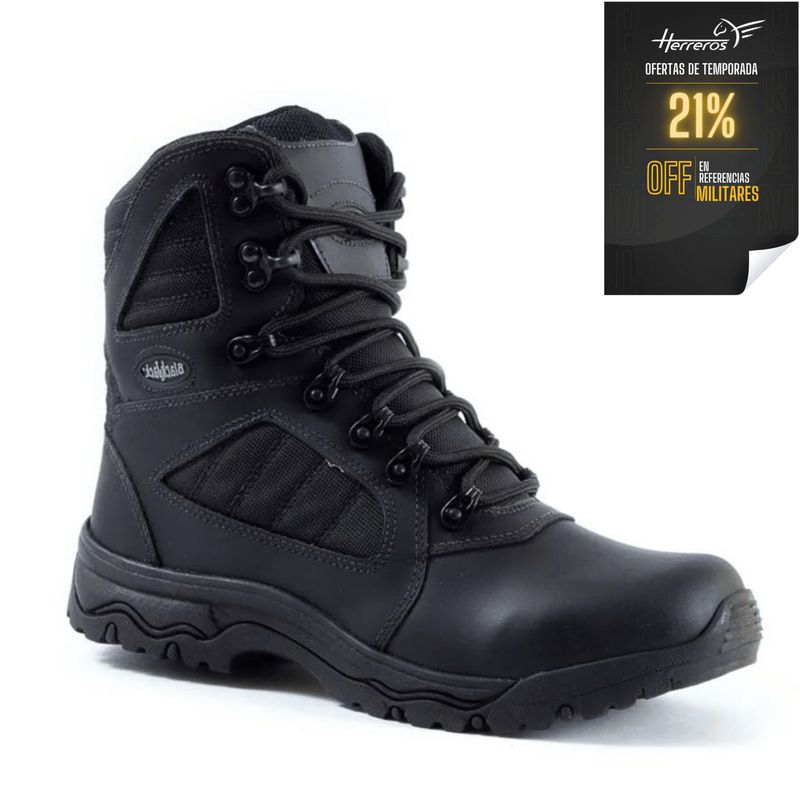 HERREROS - Bota Hombre Militar -Herreros-  Navy Negro