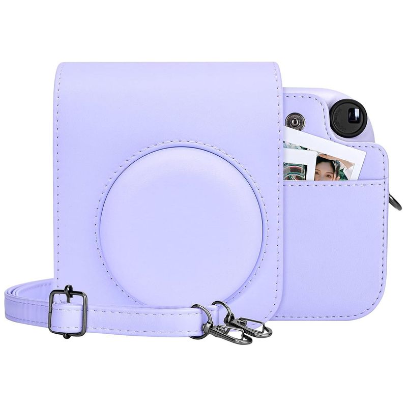 GENERICO - Estuche para Cámara Fujifilm Instax Mini 12 - Lila