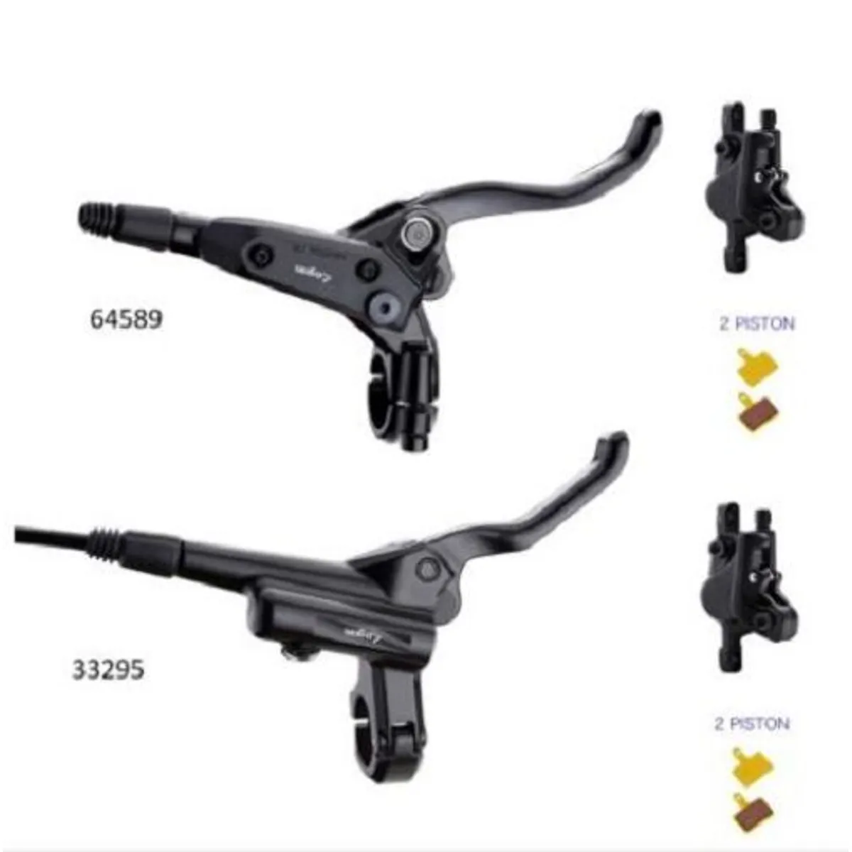 LOGAN - Frenos Hidraulicos Logan MTB Bicicleta Montaña