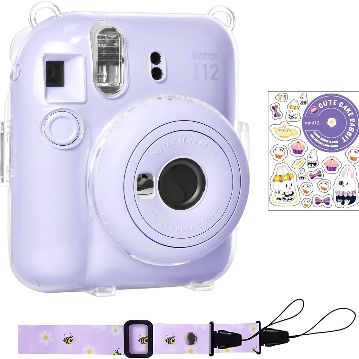GENERICO - Protector Transparente para cámara instax mini 12 - DISEÑO 3
