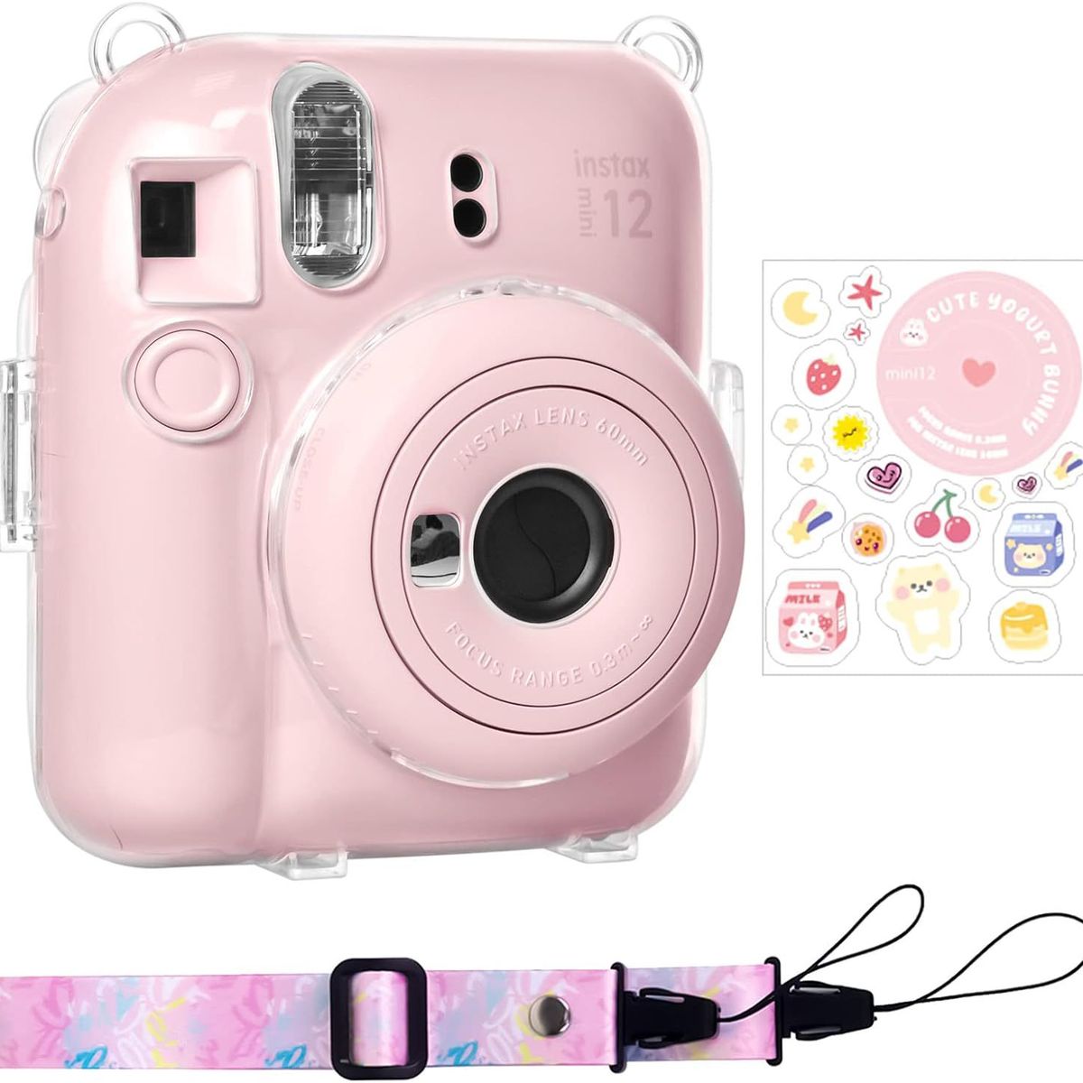 GENERICO - Protector Transparente para cámara instax mini 12 - DISEÑO 5