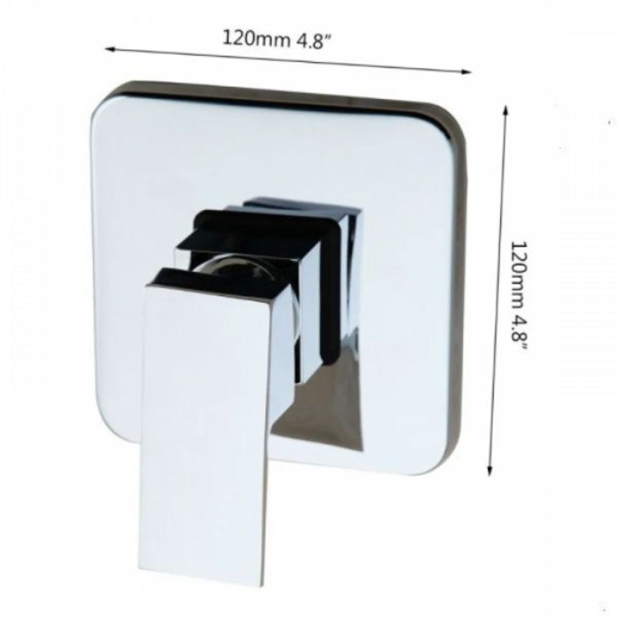 GENERICO - Mezclador Monocontrol Diseño Cuadrado Premium Para Ducha